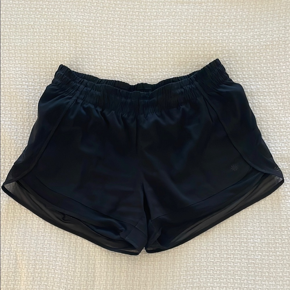 Black Athleta Mid-rise 3” Shorts